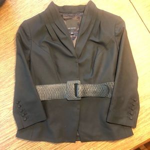 The Limited Black Belted Jacket/Blazer